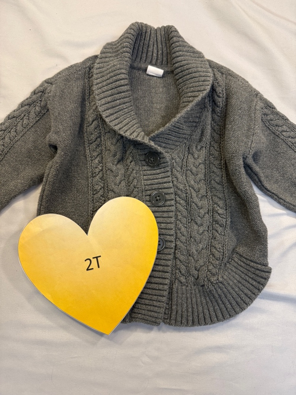 GAP - Toddler grey Knit Sweater Cardigan